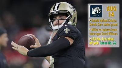 Derek Carr near flawless; Saints reportedly sign RB Darrel Williams