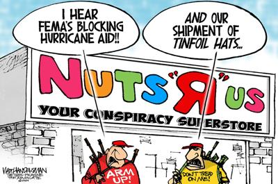 Walt Handelsman: Conspiracy nuts