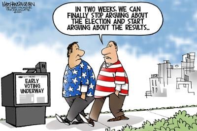 Walt Handelsman: Election day in sight...
